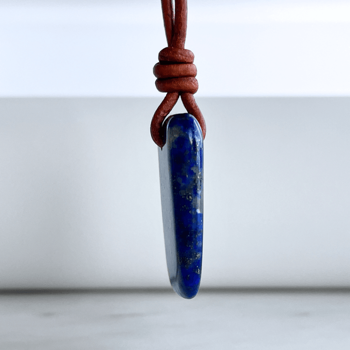Lapis Lazuli OOAK Gemstone Pendant - Spiritual Insight by Luck Strings.