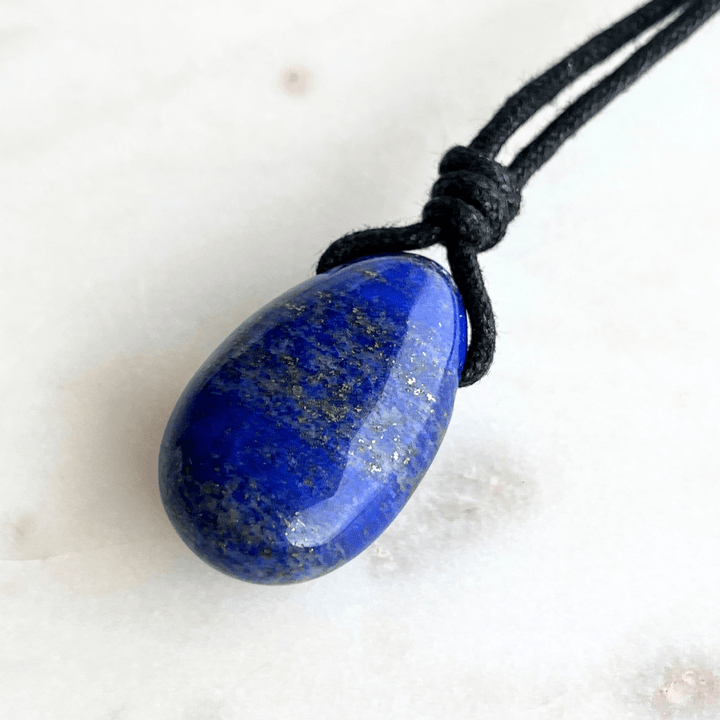 Lapis Lazuli Drop Pendant - Ethereal Beauty by Luck Strings.