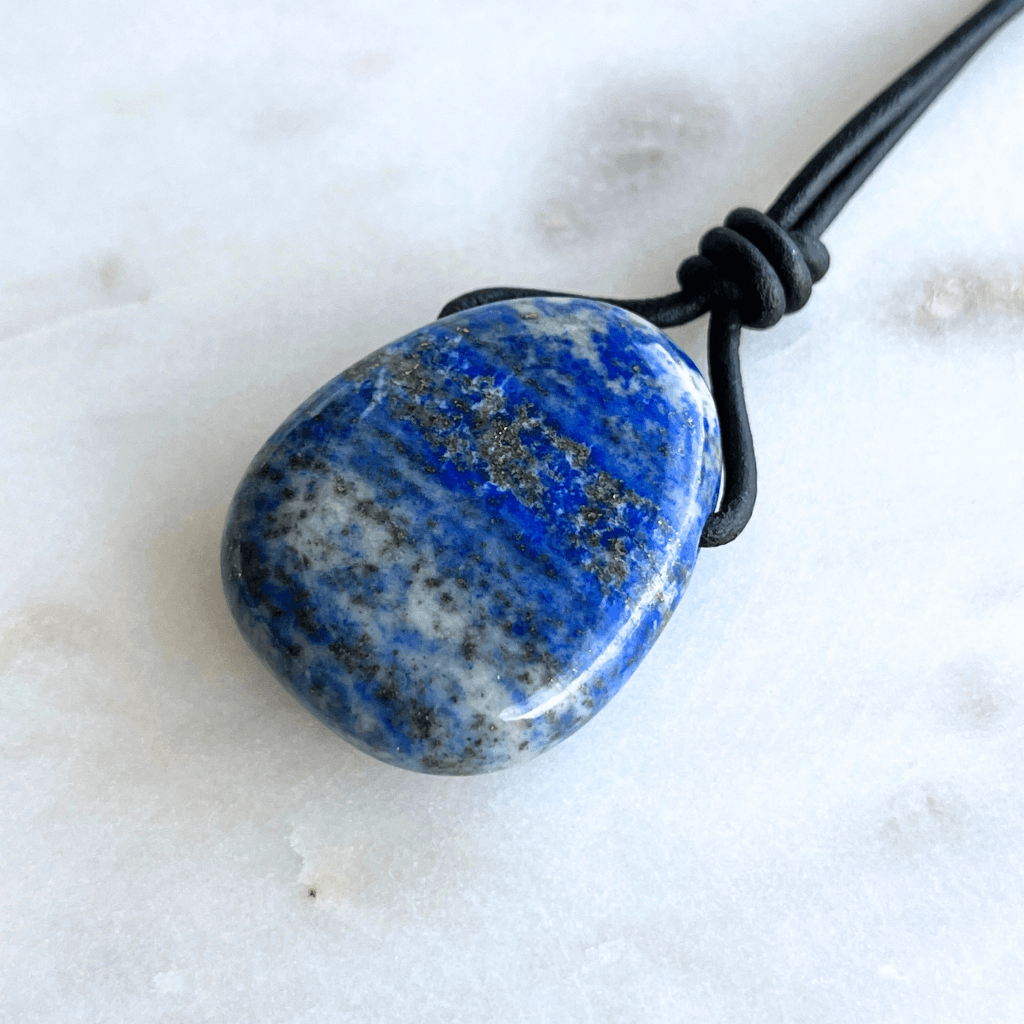 Lapis Lazuli OOAK Gemstone Pendant - Inner Peace by Luck Strings.