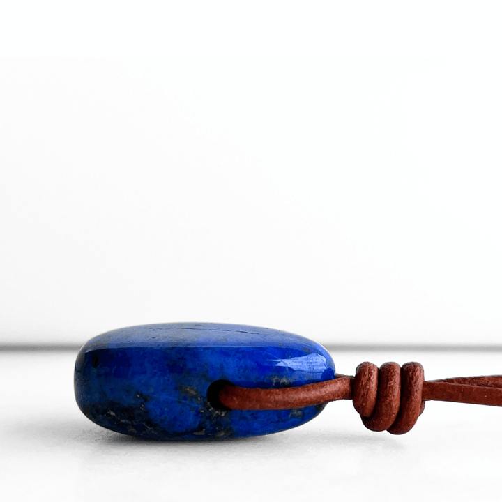 Lapis Lazuli Drop Pendant - Regal Elegance by Luck Strings.