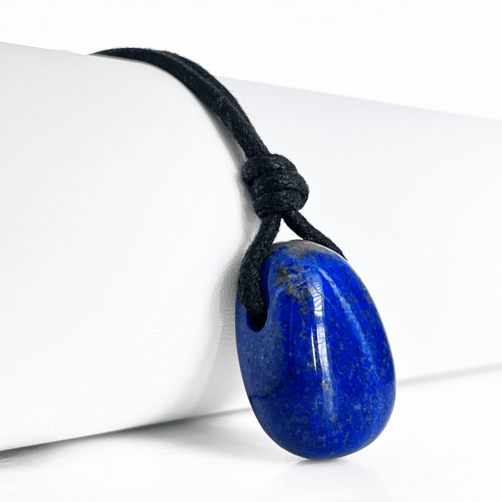 Blue Lapis Lazuli OOAK Gemstone Pendant - Celestial Harmony by Luck Strings.