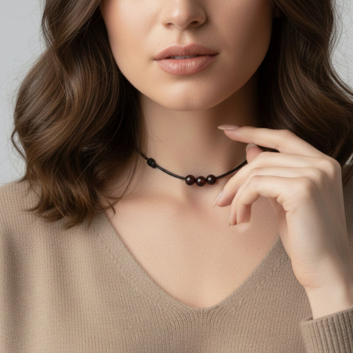 Garnet Beaded Choker