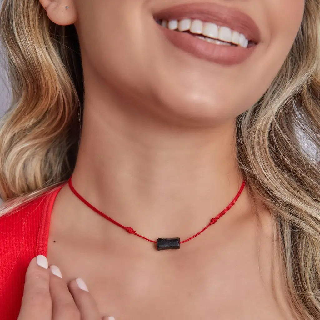 Black Tourmaline Choker Necklace