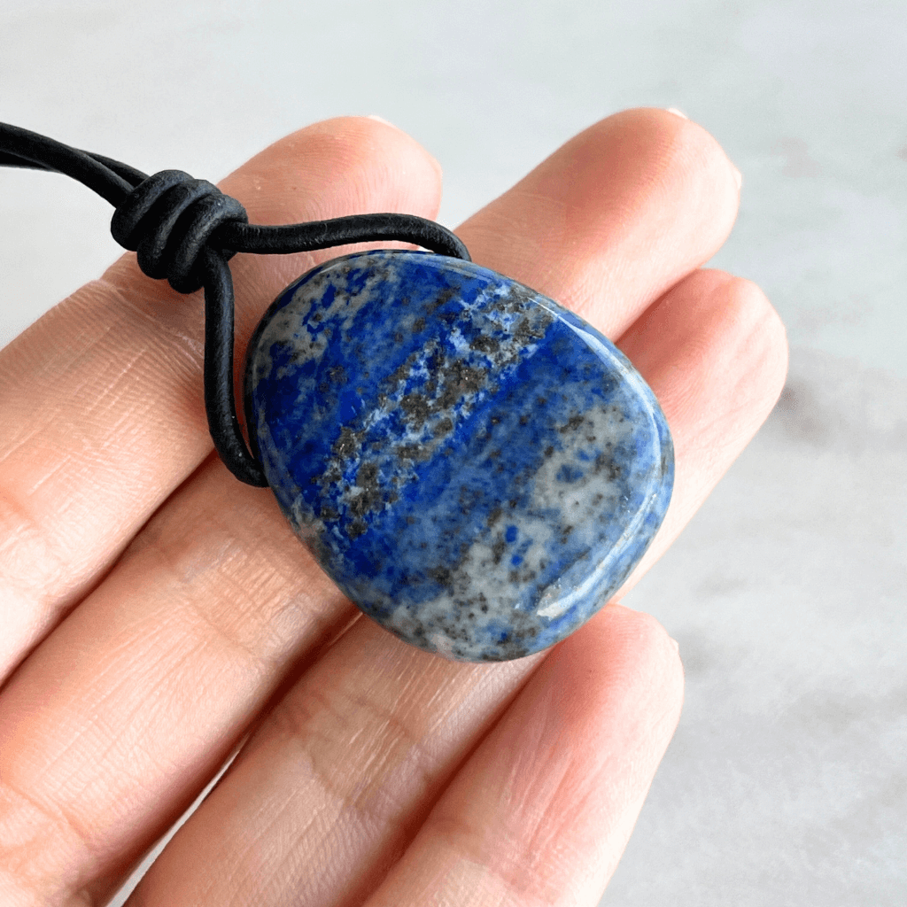 Lapis Lazuli OOAK Gemstone Pendant - Inner Peace by Luck Strings.