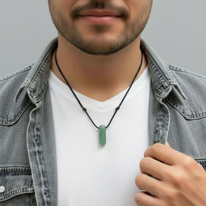 Green Aventurine Bullet Necklace