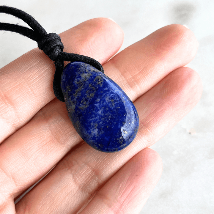 Lapis Lazuli OOAK Gemstone Pendant - Calm and Clarity by Luck Strings.