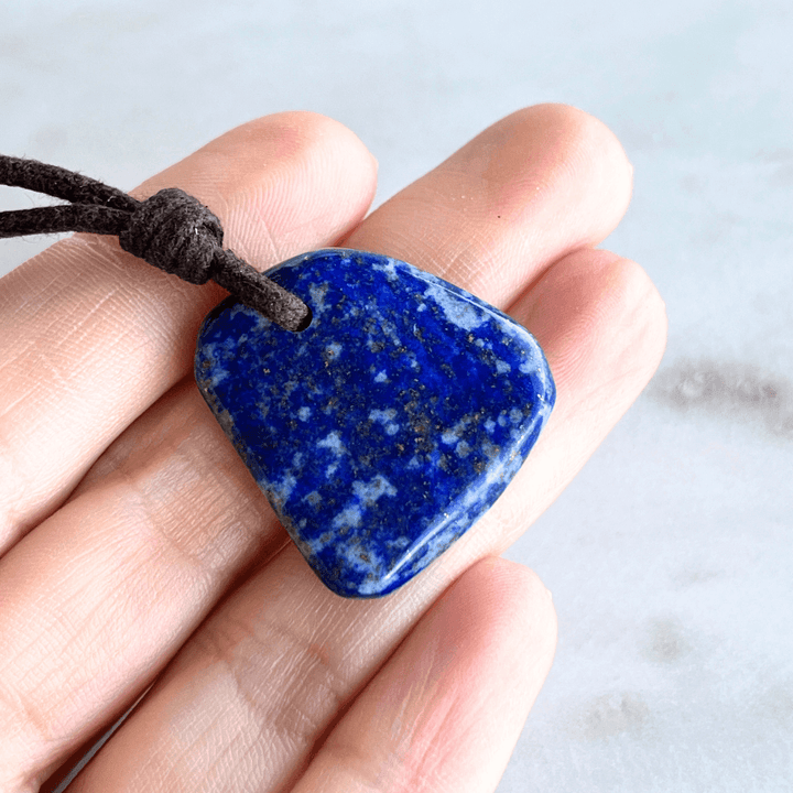 Lapis Lazuli OOAK Gemstone Pendant - Wisdom and Clarity by Luck Strings.