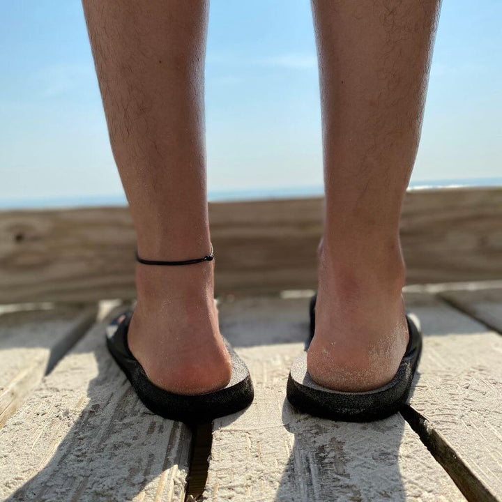 black anklet bracelet - luck strings