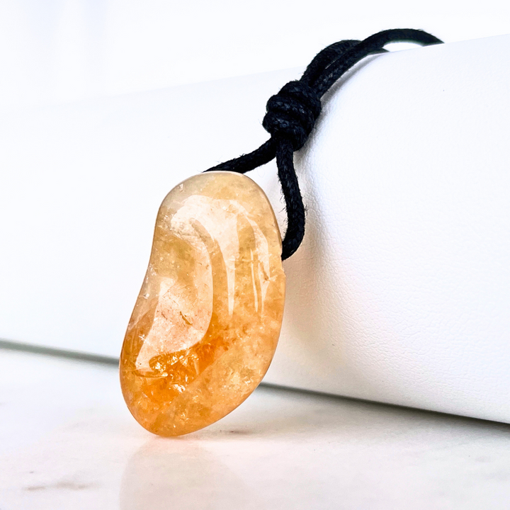 Handcrafted Citrine Nugget Gemstone Pendant - Unique Natural Beauty