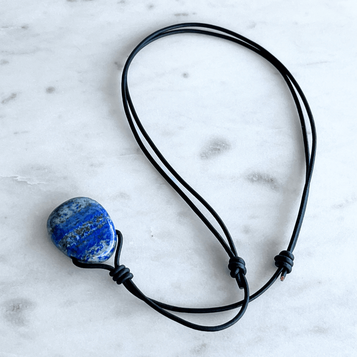 Lapis Lazuli OOAK Gemstone Pendant - Inner Peace by Luck Strings.