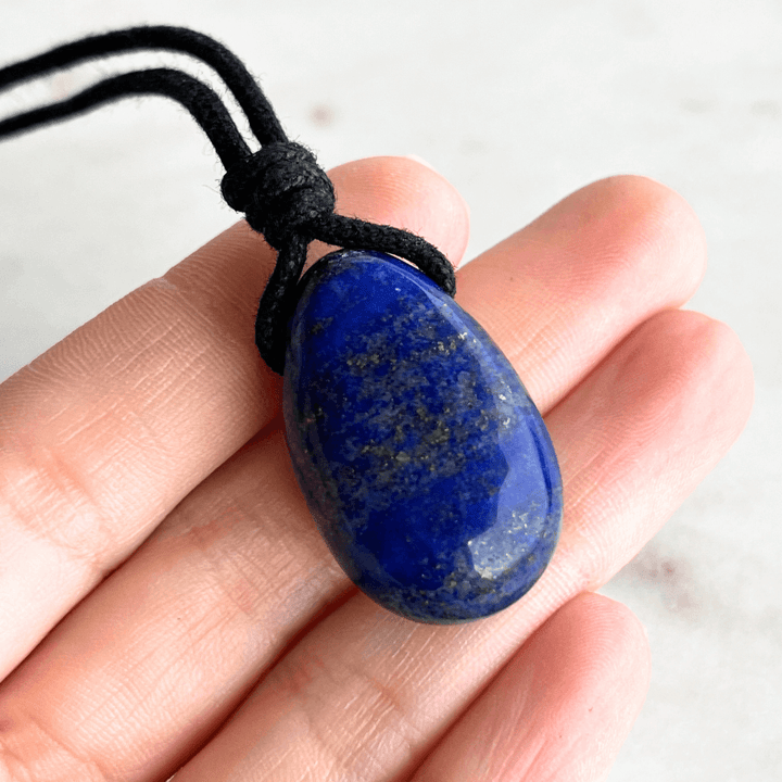 Lapis Lazuli Drop Pendant - Ethereal Beauty by Luck Strings.