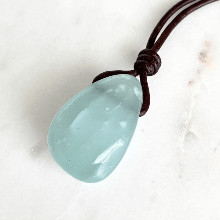 Soothing Elegance Aquamarine Pendant