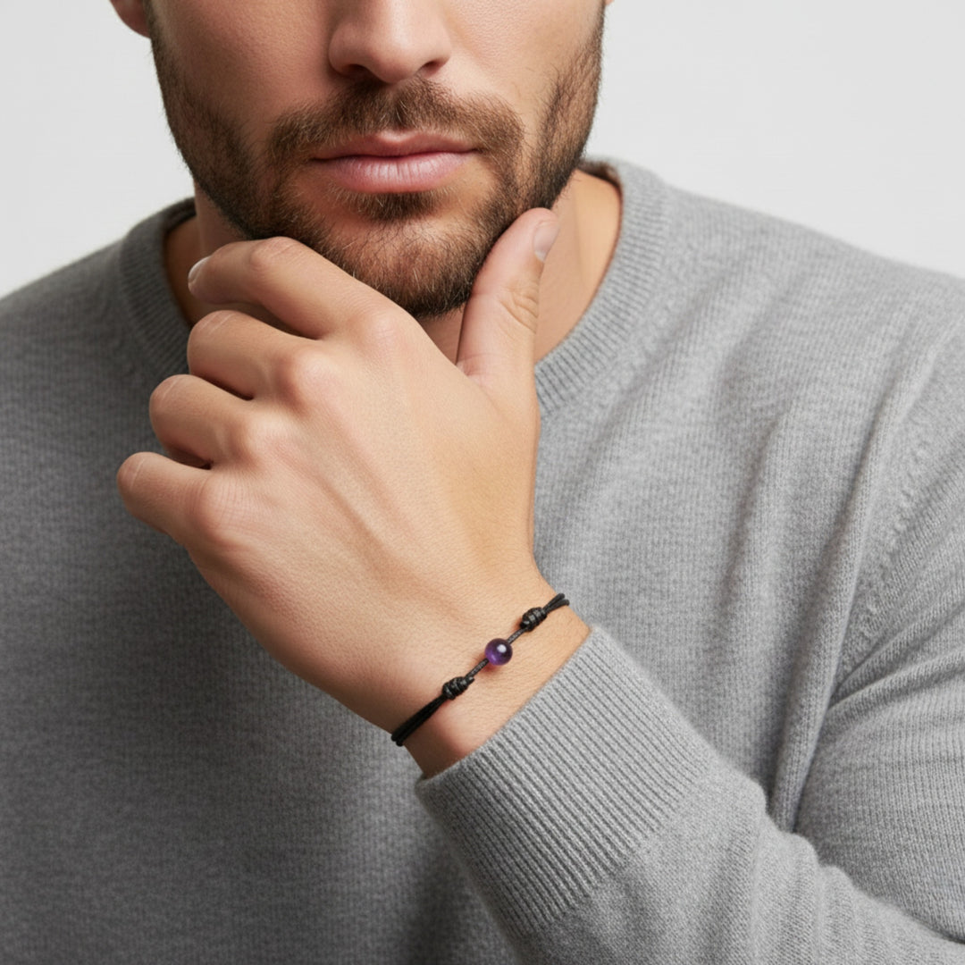 Amethyst Bead Bracelet