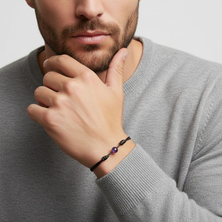 Amethyst Bead Bracelet