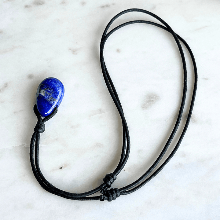 Lapis Lazuli OOAK Gemstone Pendant - Calm and Clarity by Luck Strings.