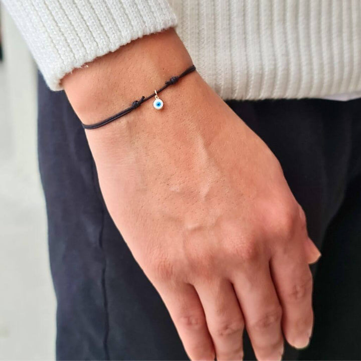 GOLD LUCKY EYE BRACELET-Luck Strings