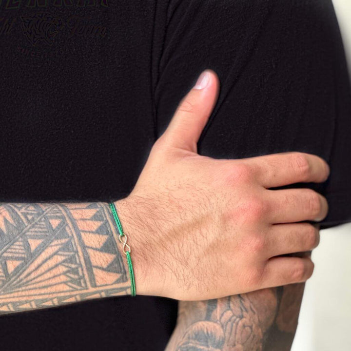 Adjustable 14K Gold Infinity Bracelet on Waterproof Nylon Cord - Unisex Design - Luck Strings