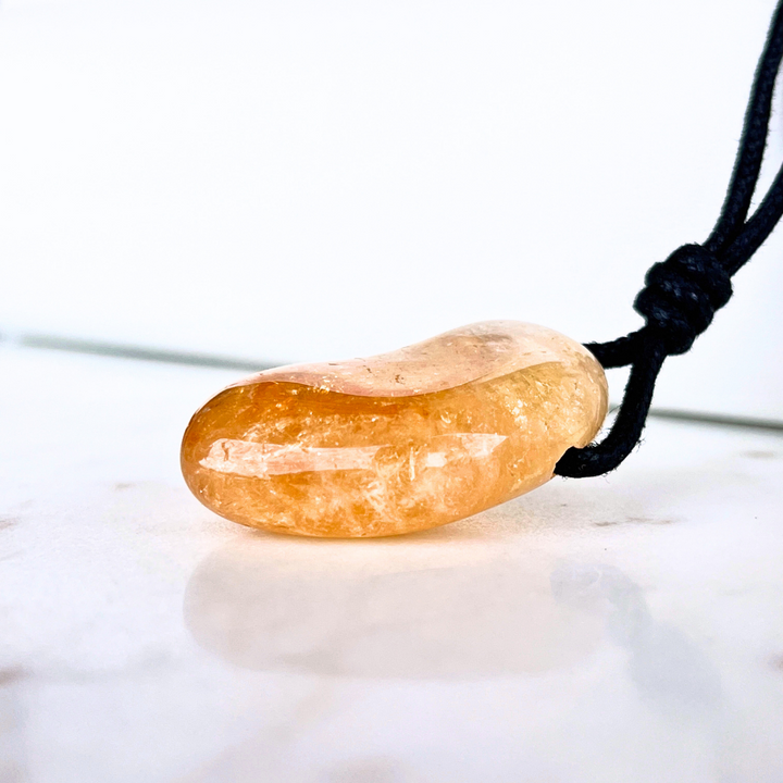 Handcrafted Citrine Nugget Gemstone Pendant - Unique Natural Beauty