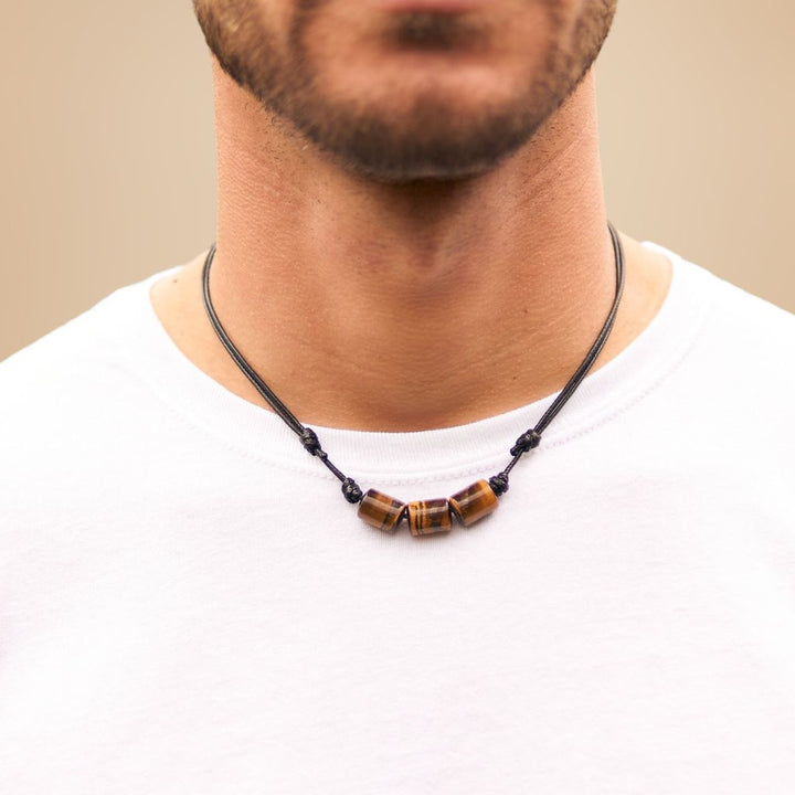 Boho Gemstone Choker Necklace - Adjustable and Stylish