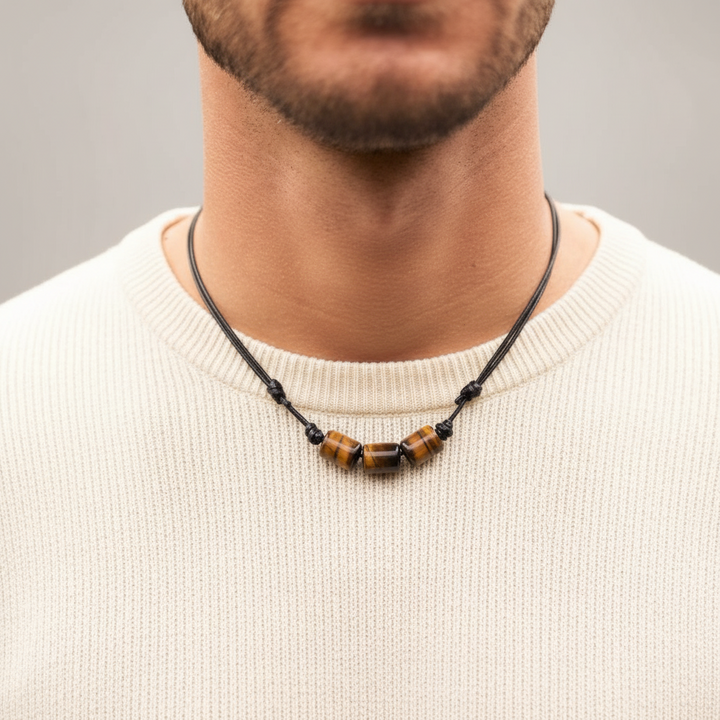 Boho Gemstone Choker Necklace - Adjustable and Stylish