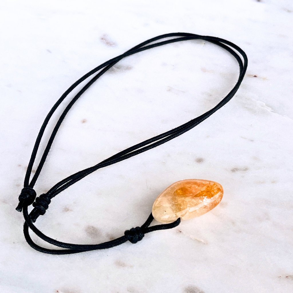 Handcrafted Citrine Nugget Gemstone Pendant - Unique Natural Beauty