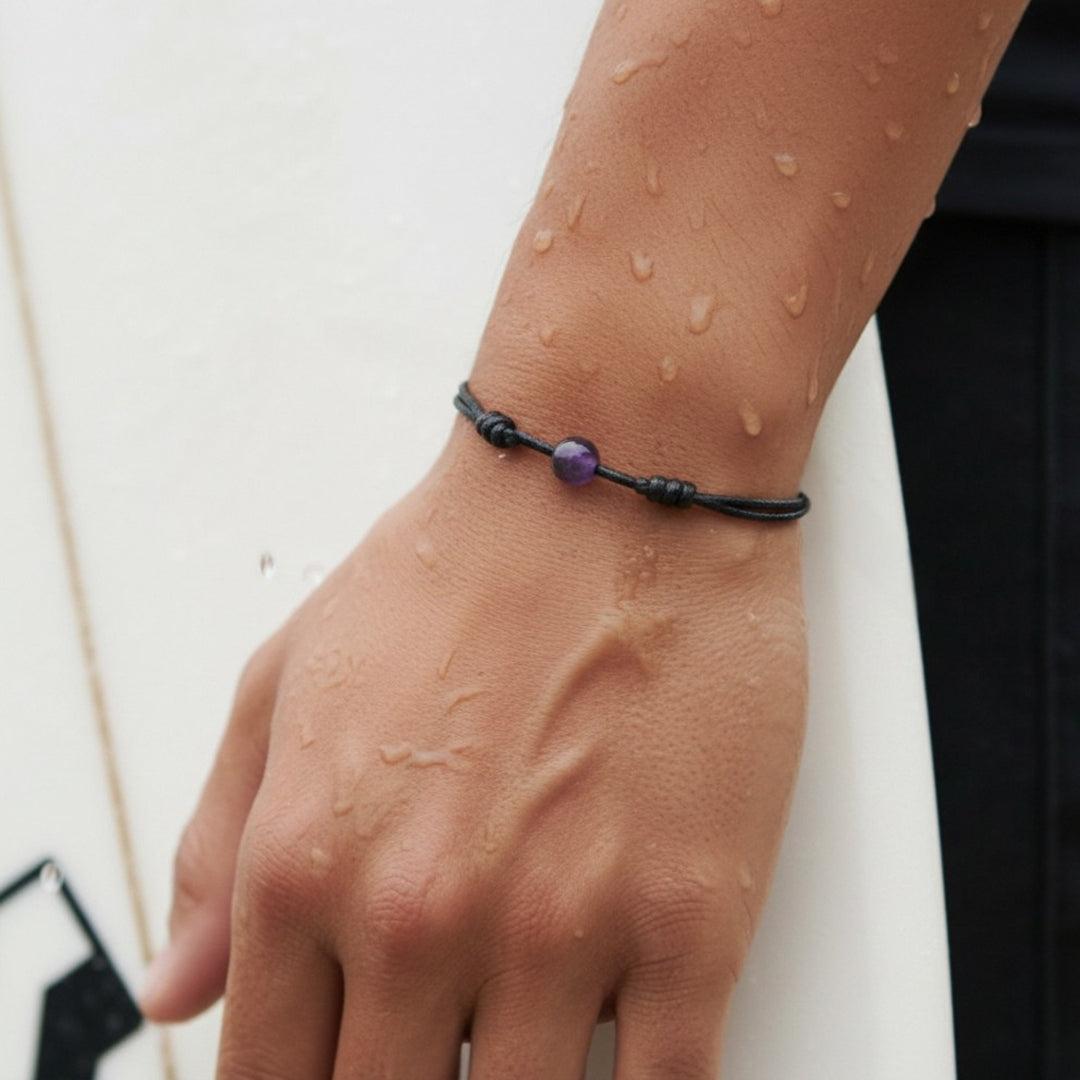 Amethyst Bead Bracelet