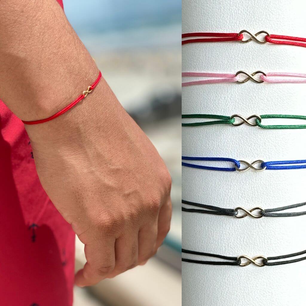  Petite 14K Gold Infinity Bracelet from Luck Strings