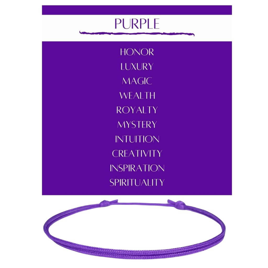 PURPLE CORD BRACELET-Luck Strings