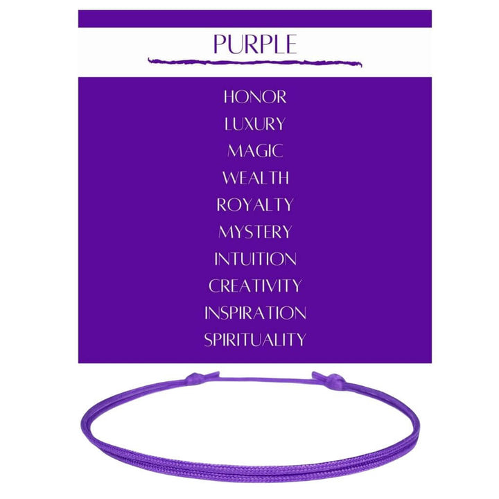 PURPLE CORD BRACELET-Luck Strings