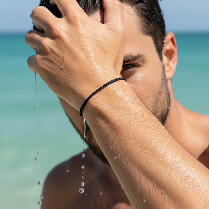 Black Adjustable Cord Bracelet