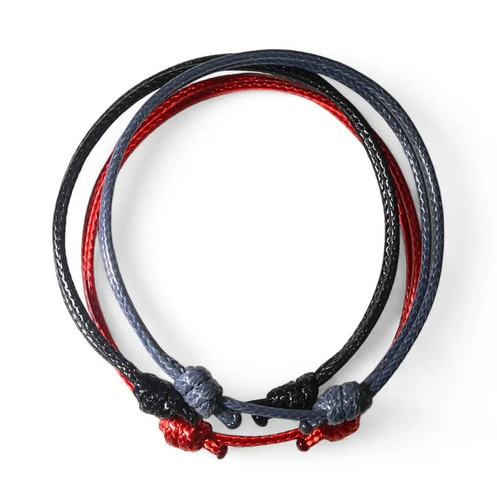 Sunset Set - Black, Red & Gray Cord Trio