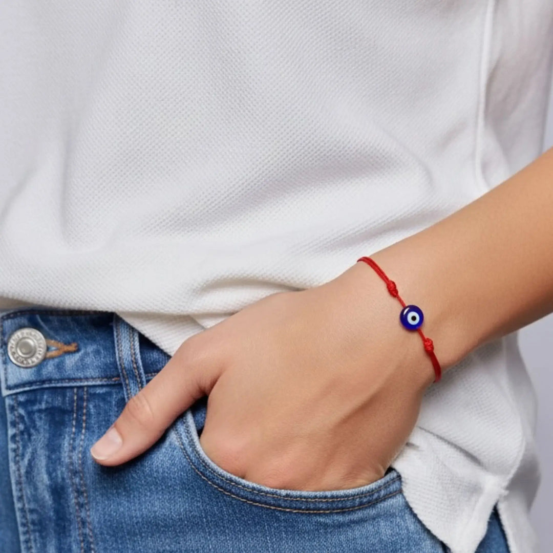 Jasimkiss 4/12Pcs Adjustable Red String Blue Evil Eye Bracelets For - Foto 5