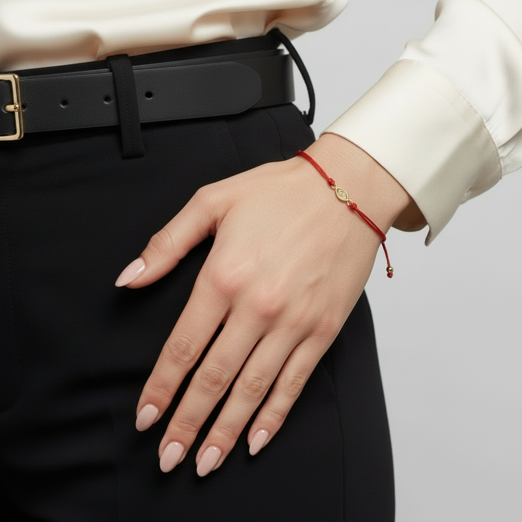 Gold Evil Eye Bracelet - Colorful & Protective