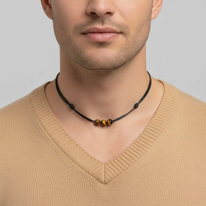 Tiger’s Eye Beaded Choker