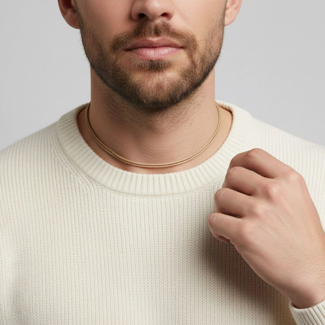 Faux Red Leather Adjustable Choker