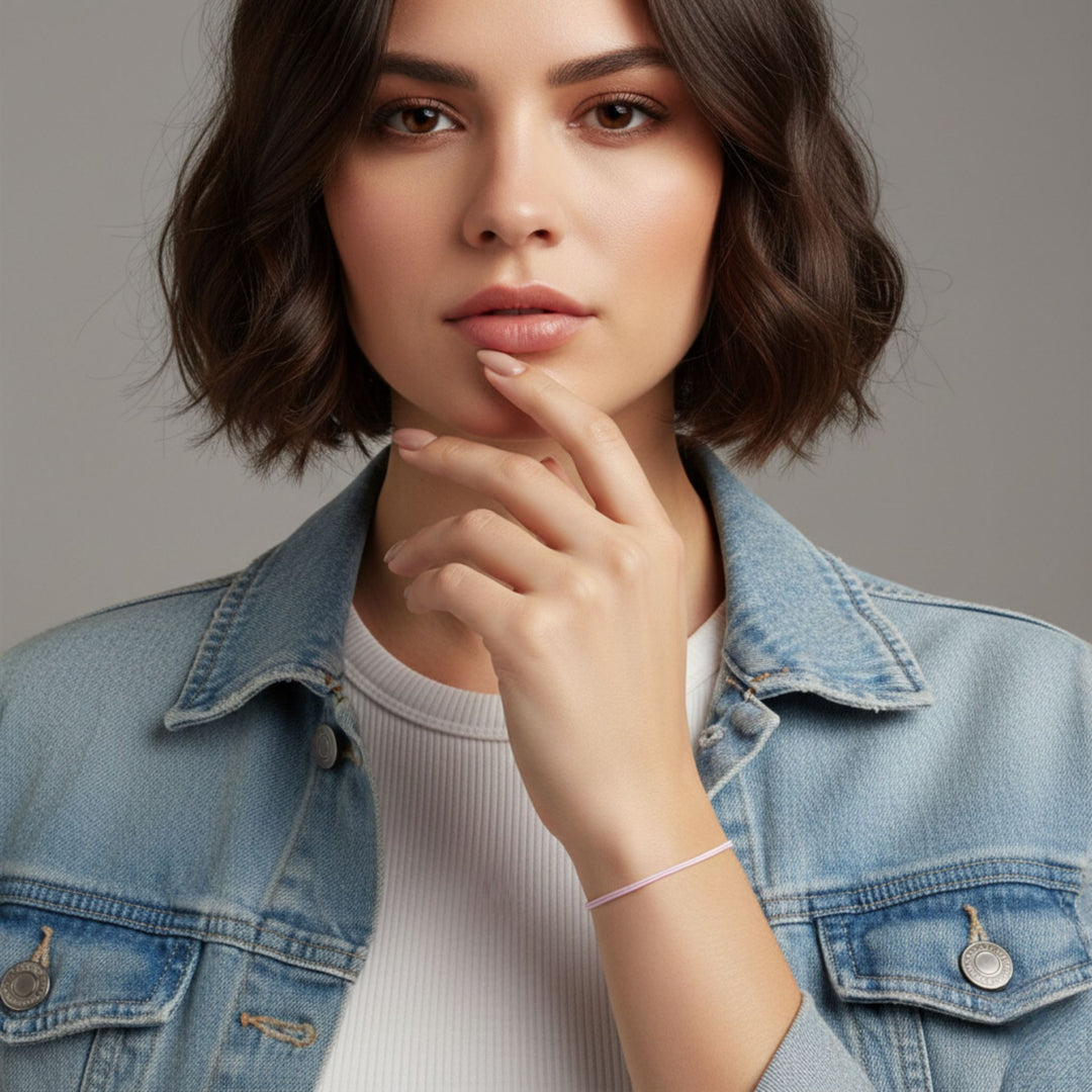 Pink Cord Bracelet Set