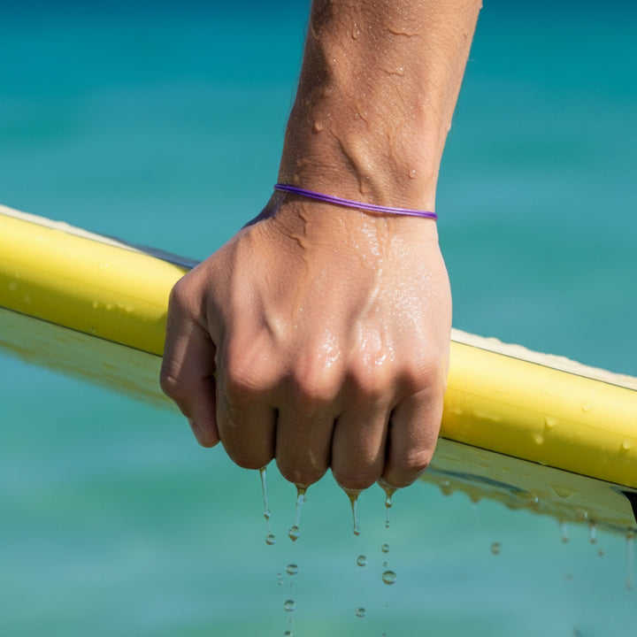 Purple Cord Bracelet Adjustable