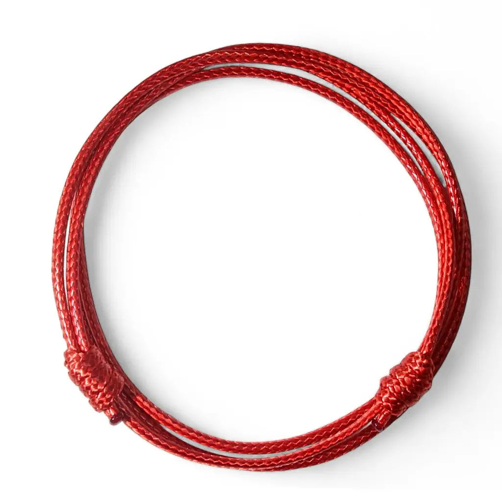 Faux Red Leather Adjustable Choker