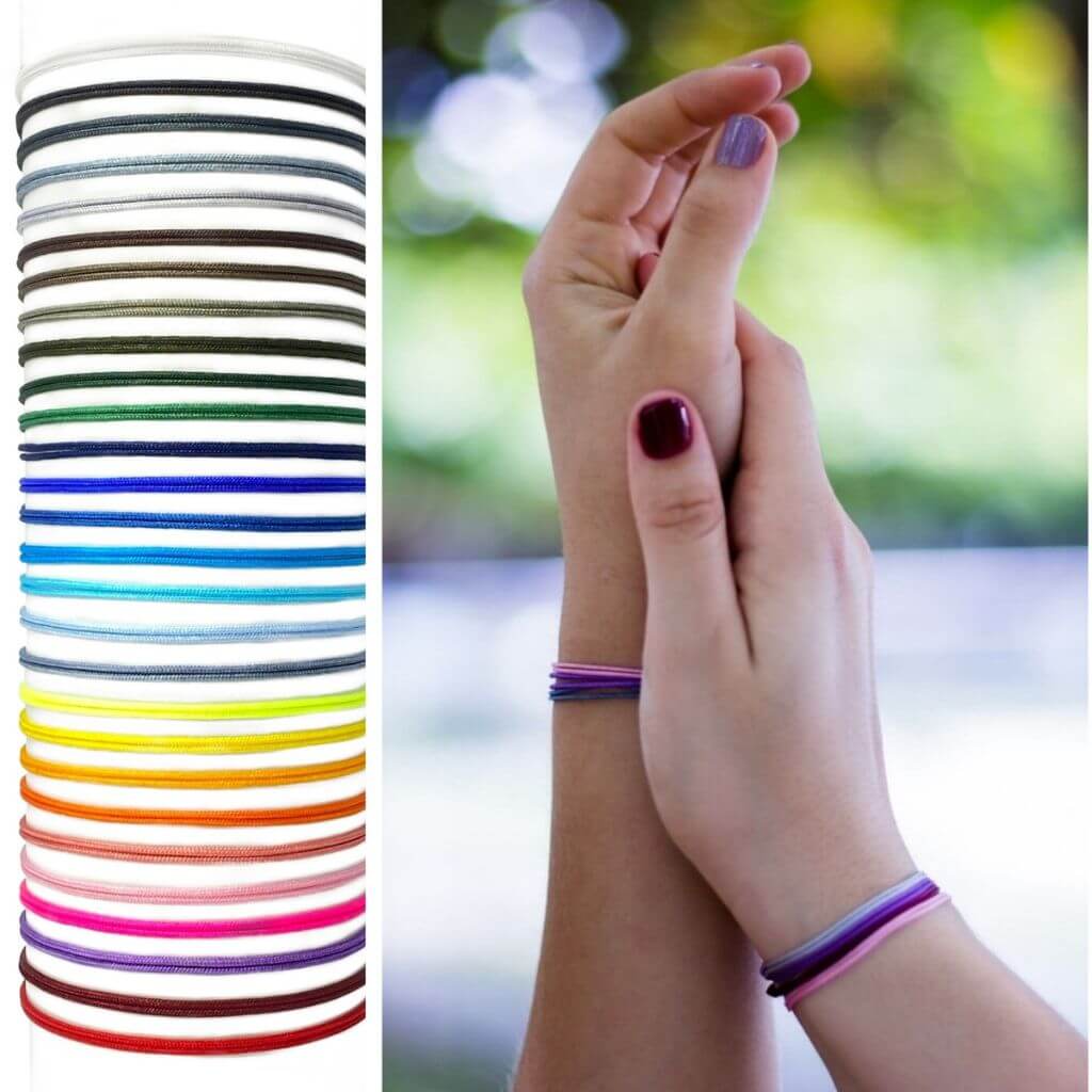 multicolor adjustable nylon cord bracelets