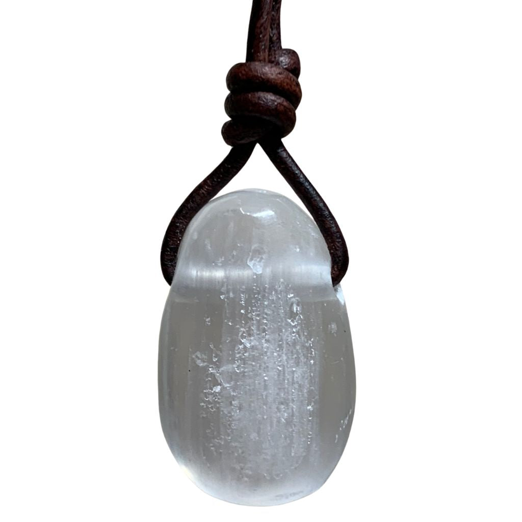 selenite pendant