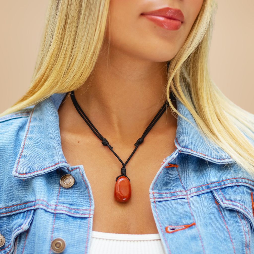 Red Jasper Prosperity Necklace | Luck Strings