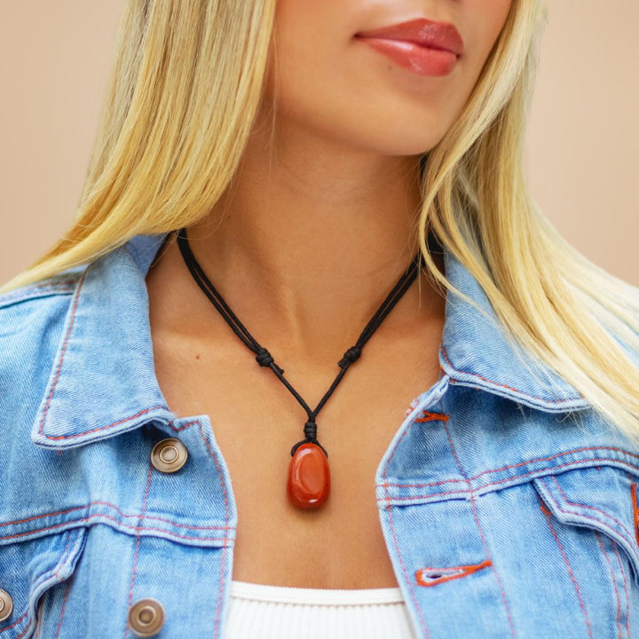 Red Jasper Prosperity Necklace | Luck Strings