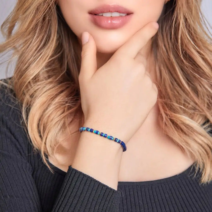 Lapis Lazuli & Turquoise Bracelet | 14K Gold
