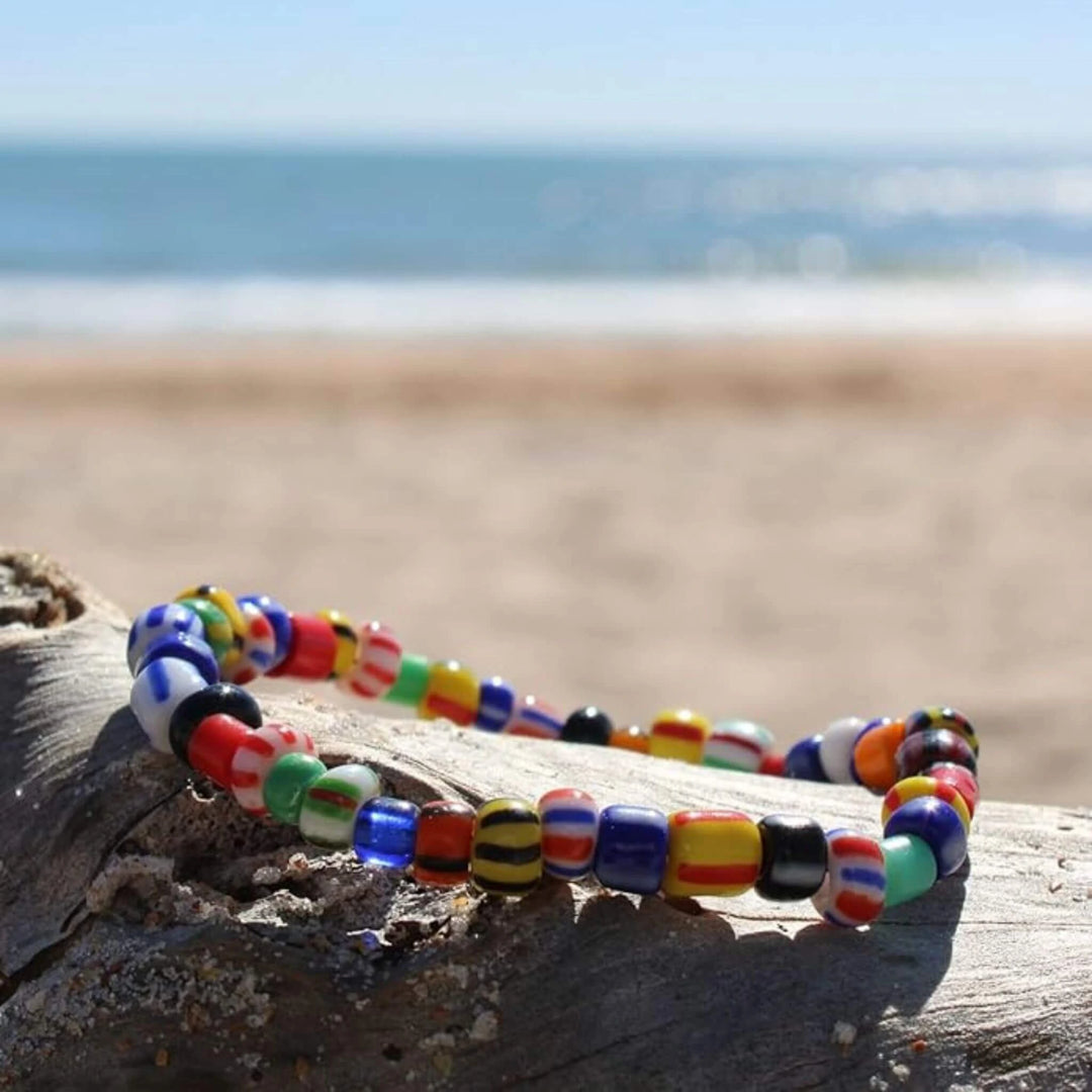 Colorful Mixed Chevron Beaded Bracelet