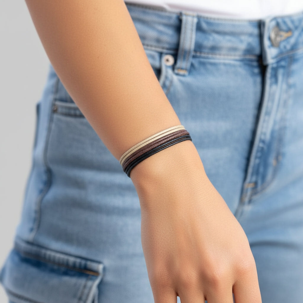 WAX NYLON CORD BRACELET-Luck Strings