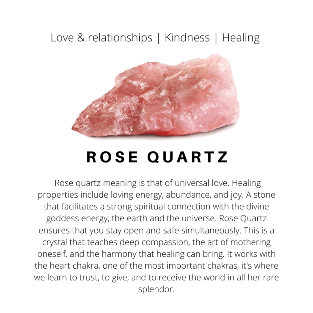 ROSE QUARTZ GEMSTONE PENDANT NECKLACE-Luck Strings