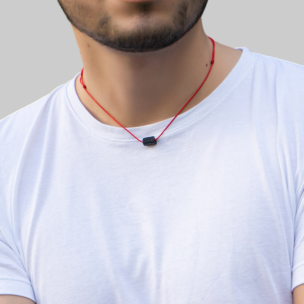 BLACK TOURMALINE CHOKER NECKLACE-Luck Strings