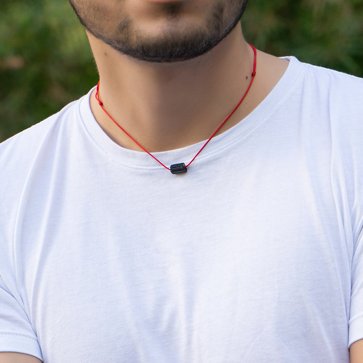 BLACK TOURMALINE CHOKER NECKLACE-Luck Strings
