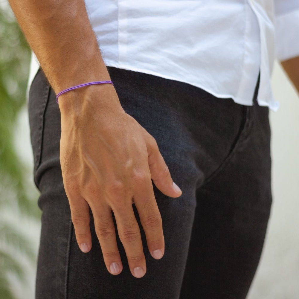 PURPLE CORD BRACELET-Luck Strings