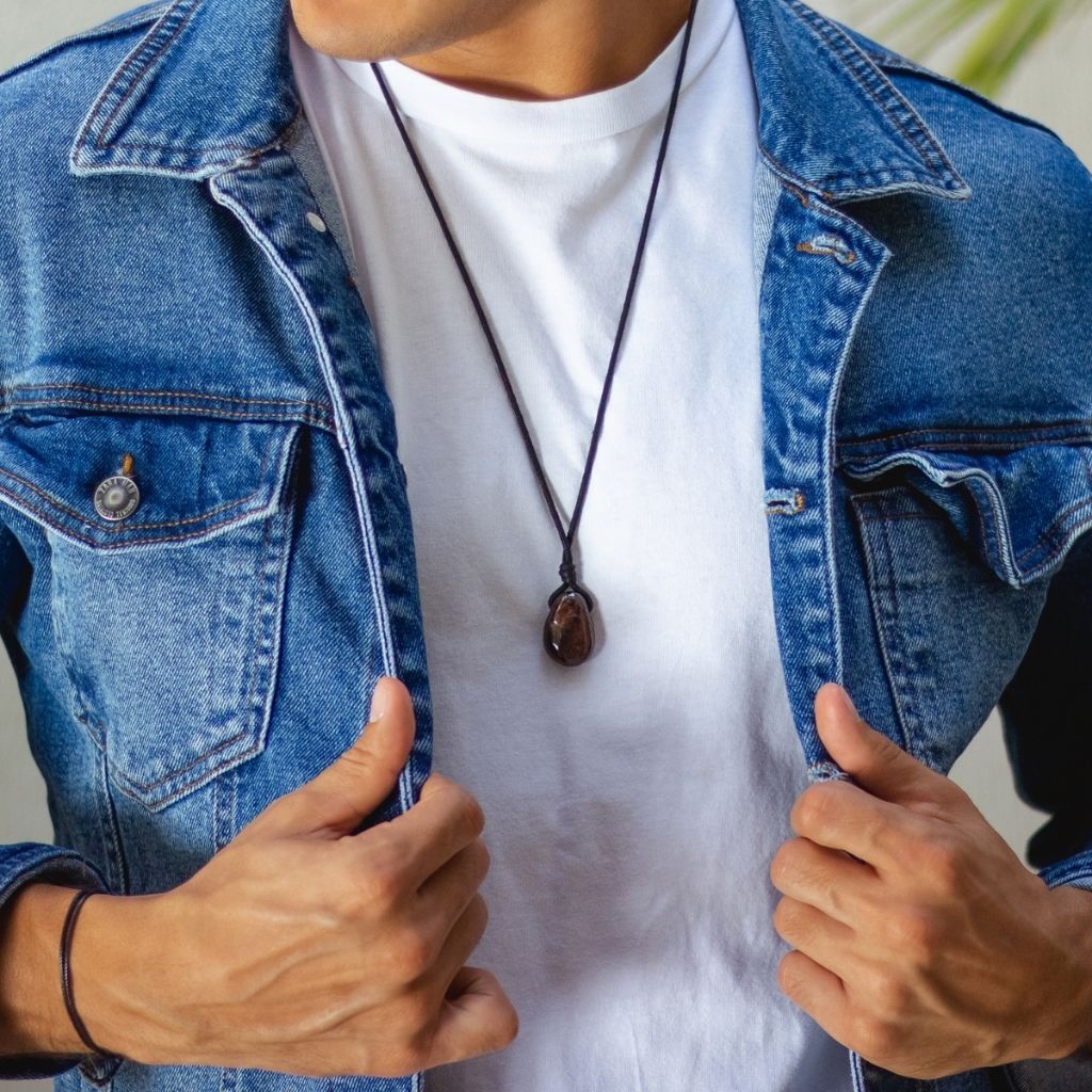 GARNET NECKLACE-Luck Strings